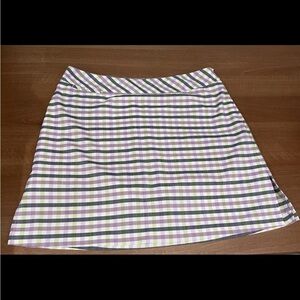 Adidas Clima cool Lilac Navy Lime Green Lined Golf Skort 10